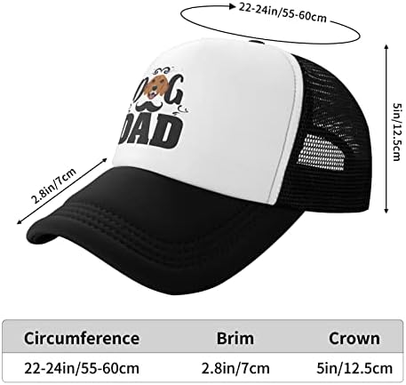 Smiley Dog Dad Funny Baseball Cap