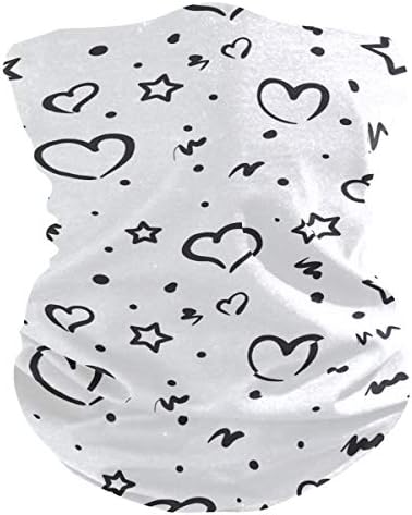 Stylish Unique Balaclava Face Mask for Men Women Kids - Star Heart Design