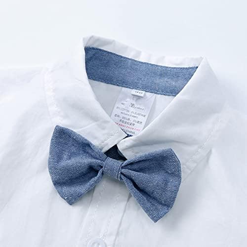 Summer Boys Checked Bowtie Suspender Set