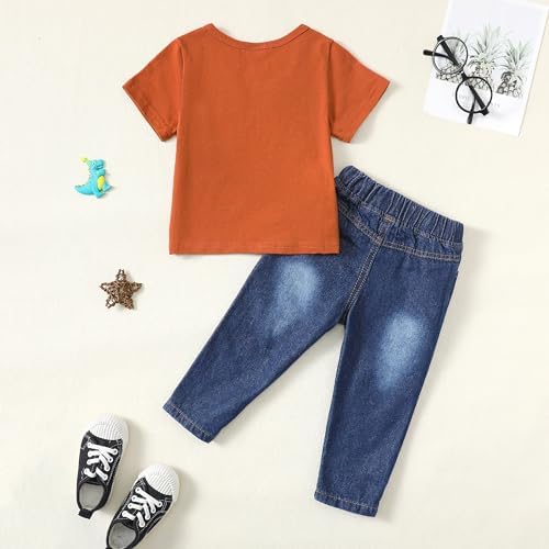 Cotton-Ripped Toddler Boys Clothing Set