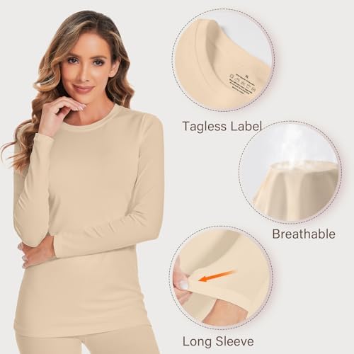 YADIFEN Women Thermal Underwear Set Long Johns for Women