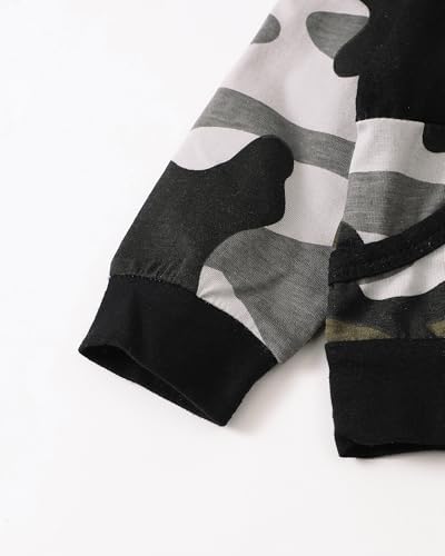 Saeaby Camo Hoodie Pants Set for Baby Boy Fall Winter Outfits