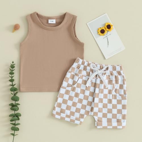 Summer Tank Shorts Set for Toddler Boys