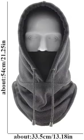 Mangroo Fleece Balaclava with Neck Gaiter Winter Warm Windproof Hood Hat