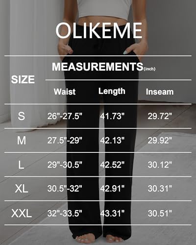 OLIKEME Womens Advanced Wide Leg Workout Pants