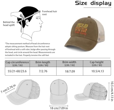Funny Trucker Hat for Adults