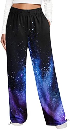 Womens Plus Size Baggy High-Waisted Sweatpants