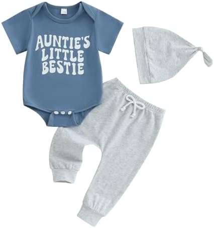 Newborn Baby Boy Summer Romper Set