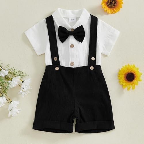French Broadcloth Romper Jumpsuit for Boys