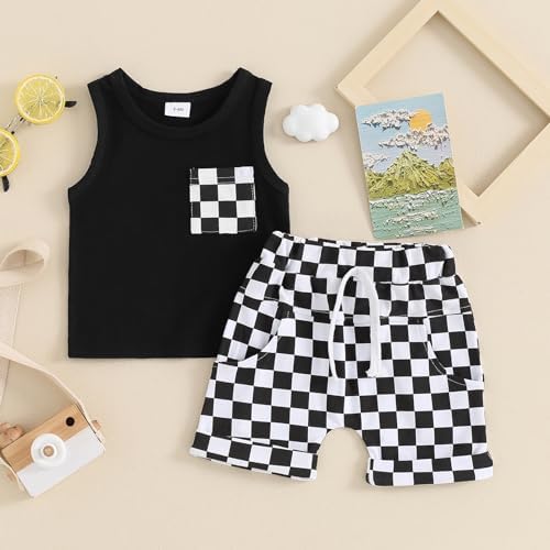 Lesimsam Baby Boy Summer Outfit Set