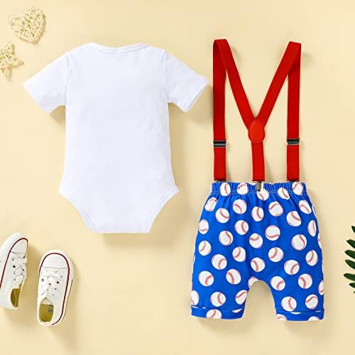 GRNSHTS Baby Boy Funny 1st Birthday Clothes - Bow Tie Romper Set