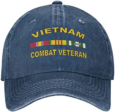Navy Blue Adjustable Baseball Cap for Veterans Accessories