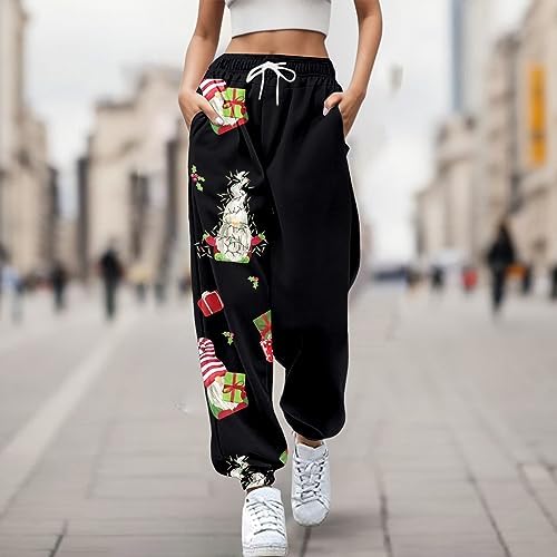 Rvidbe Womens Cozy Christmas Pants