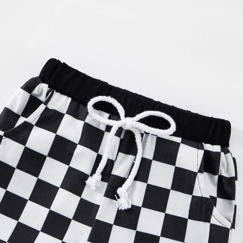 Adarl toddlers boys summer patchwork shorts set