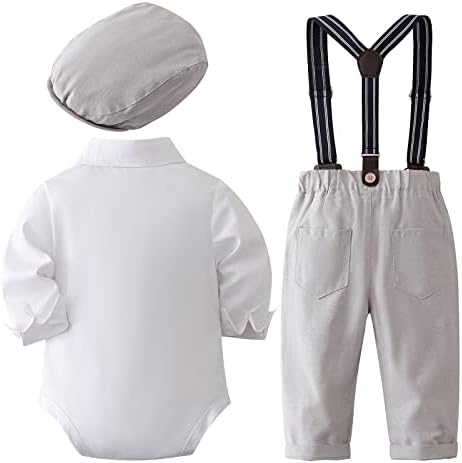 IBOBOOM infant boys dress shirt pants set