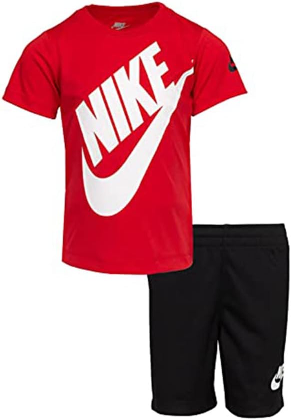 Step into the adventure with the Nike Boys T-Shirt Shorts Set