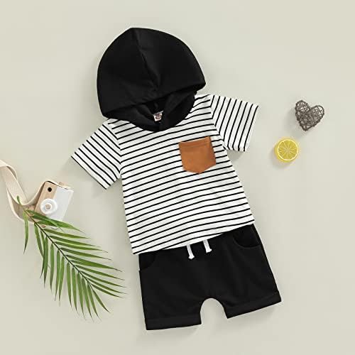 FIOMVA Toddler Boys Summer Short Sleeve Watching TV set