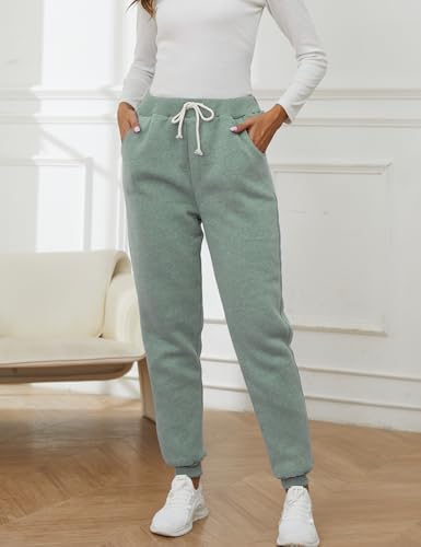 Gihuo Womens Winter Warm Fleece Lined Joggers
