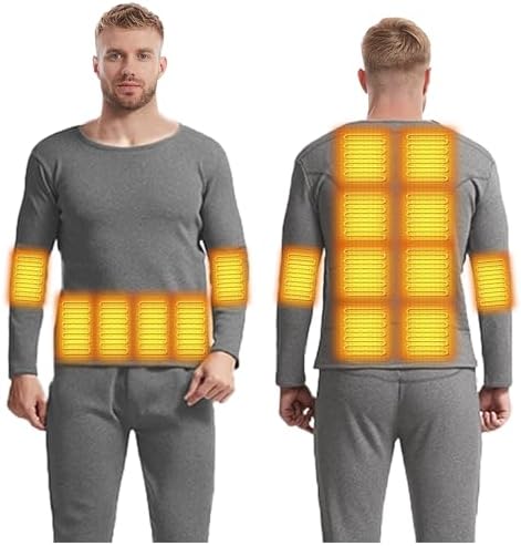 YANYNGS Heated Underwear Shirt with 16 Heating Zones
