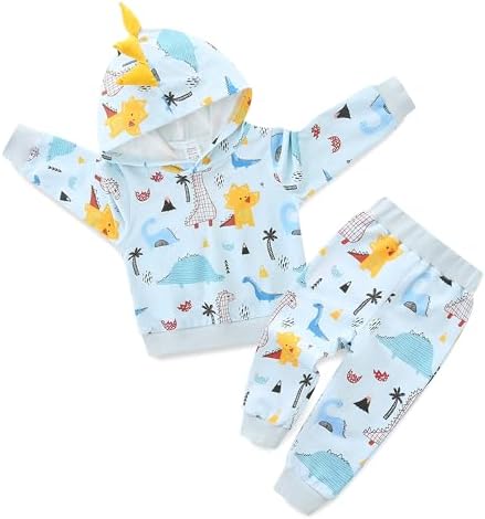 Adorable Dinosaur Toddler Outfit 2-Piece Set