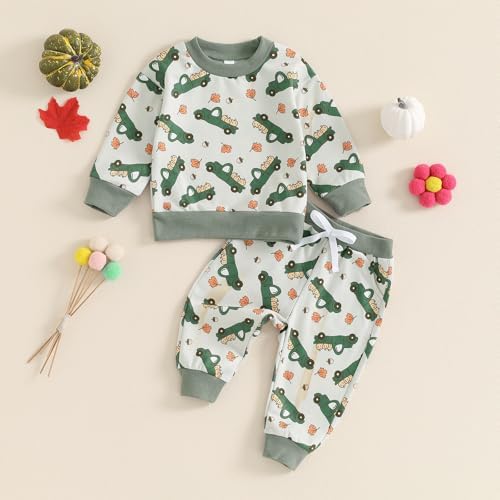 Halloween Toddler GirlsBoys Outfit - Cute Pumpkin and Floral Design Soft and Cozy