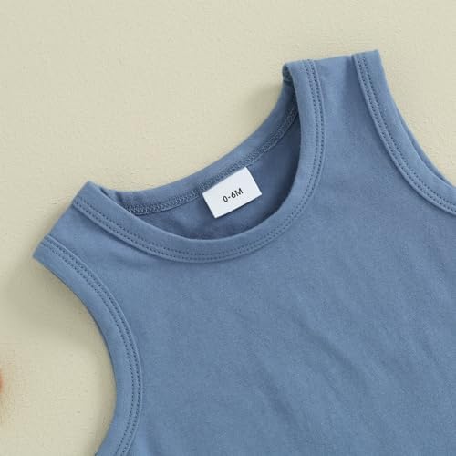 CIYCUIT 2Pcs Baby Boys Summer Beach Outfits Comfortable and Adorable Set