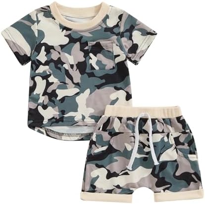 Ledy Champswiin Baby Boy Camouflage Outfit - Lightweight Stretchy