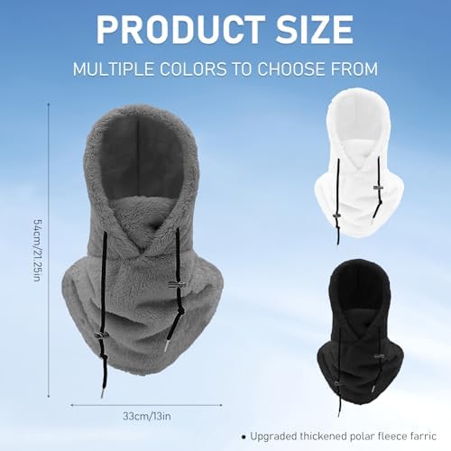 TFSUDI sherpa hood ski mask for cold weather adventures