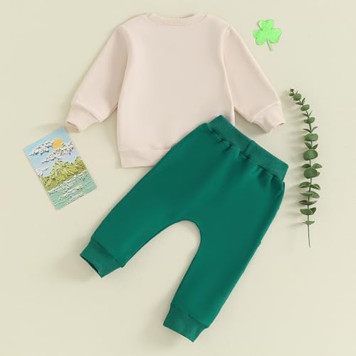 St Patricks Day Baby Boy Outfit - Lucky Clover Set