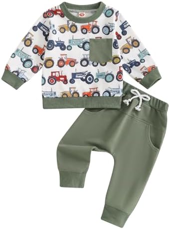 COORALOO Baby Boys Farm Tractor Set