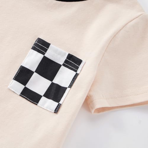 Adarl toddlers boys summer patchwork shorts set