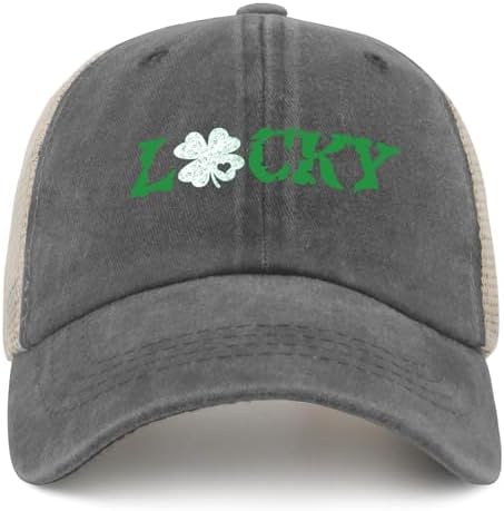 Lucky St Patricks Day Trucker Hat for WomenFestive and Fashionable Gift
