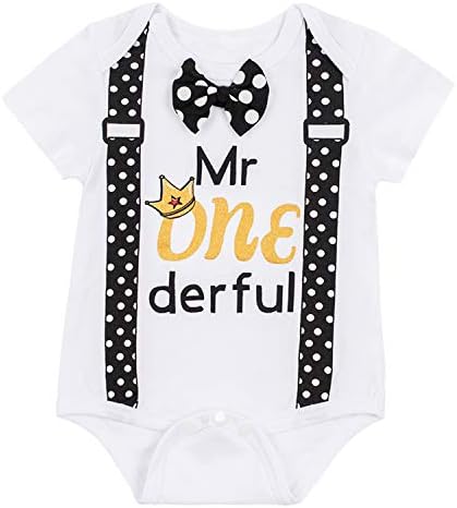 LENSOUS Baby First Birthday Outfit Set