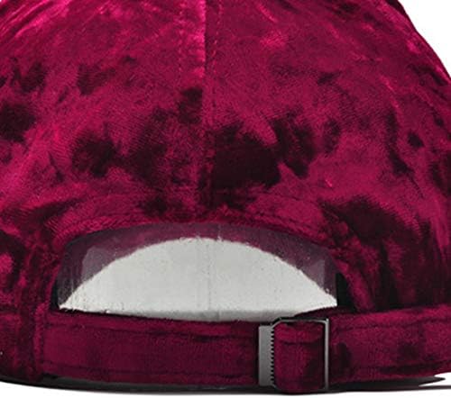 Beerty Faux Velvet Flannel Adjustable Baseball Cap for Men Women