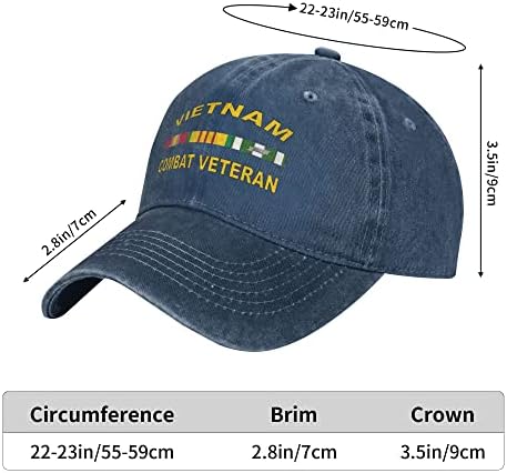 Navy Blue Adjustable Baseball Cap for Veterans Accessories