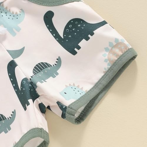 Dinosaur Print for Boys Summer Outfits