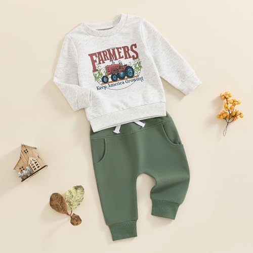 MERSARIPHY Toddler Boy Cartoon Print Fall Clothes Set