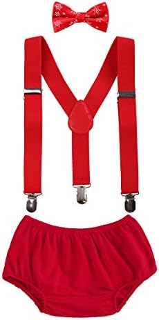 OwlFay Toddler Boys 3PC Cake Smash Outfit