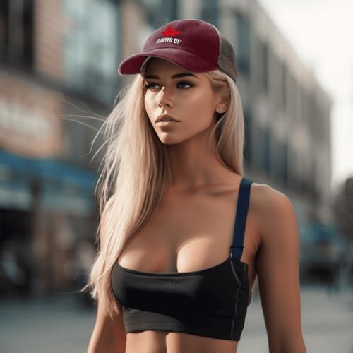 Elbows Up Canada Womens Funny Trucker Hat