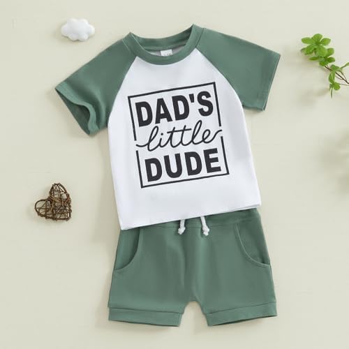 MoZiKQin Toddler boys summer t-shirt set