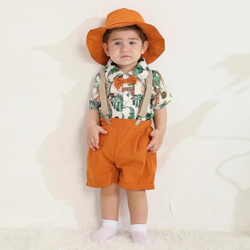 ZOELNIC Baby Boy Short Sleeve Outfit for Toddlers