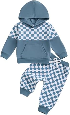 Custum toddler boys fall winter hoodie sweatshirt set