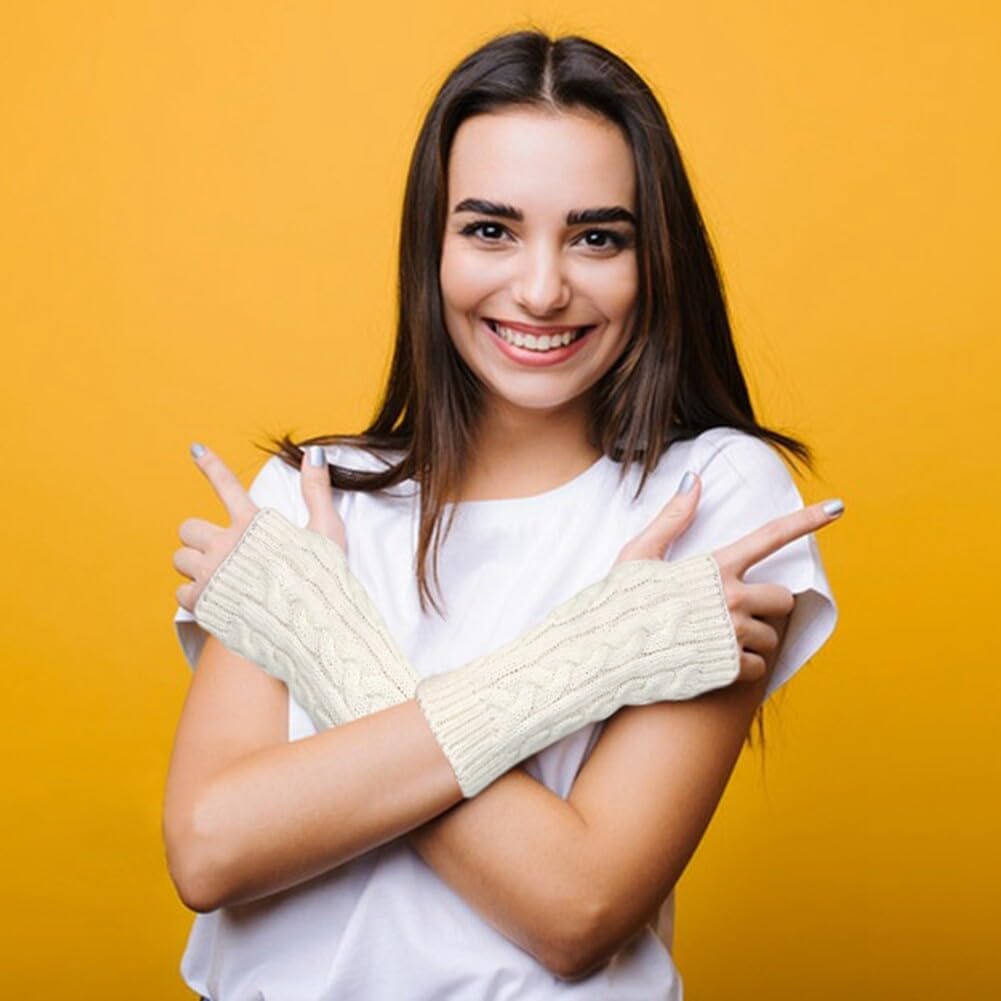 Cold-Weather Fingerless Knit Gloves iHreesy - Your Partner in Fashion Function