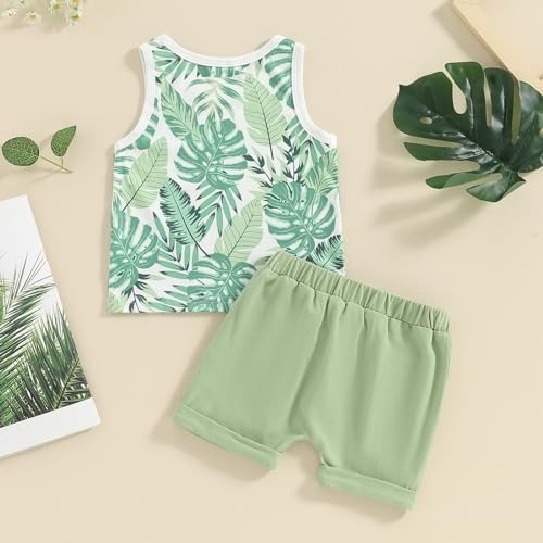 Infant Boys Crewneck Tanks Shorts Set Toddler 4th of Julymlx
