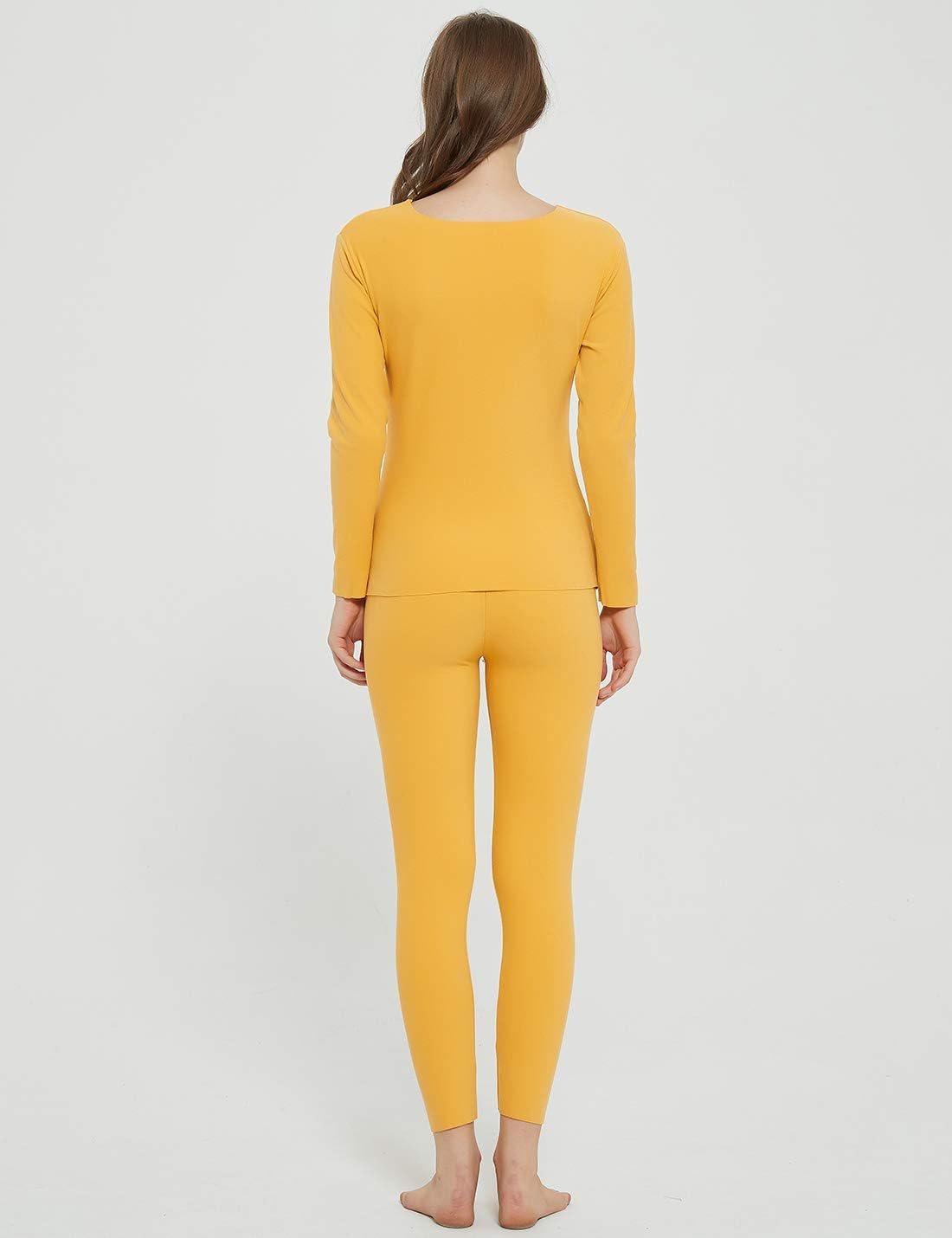 Locachy Womens Warm Stretchy Thermal Underwear Set