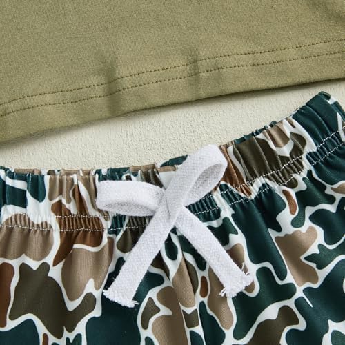 Toddler Baby Boy Summer Clothes 2-Piece Set Camouflage Shorts T-Shirts