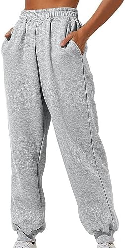 Womens Baggy High-Waisted Cotton Jogger
