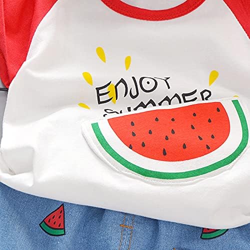 Watermelon Print Toddler Boy Outfit - 2-Piece Set for Summer