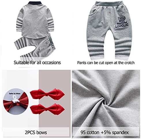 HZXVic Baby Boys Gentleman Outfits Suits Toddler Formal Set