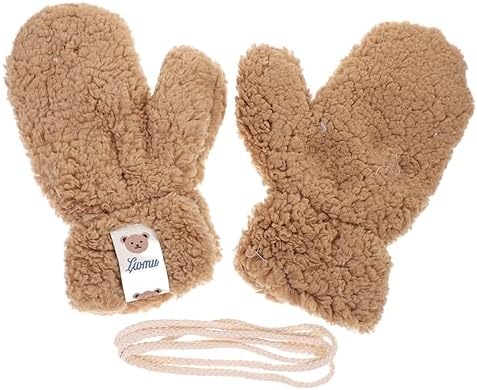 Knitted Cartoon Furry LongWinter Gloves